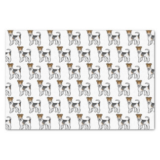 Tricolor Wire Fox Terrier Cute Cartoon Dogs Tissue Paper