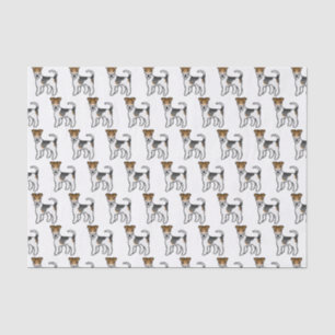 Tricolor Wire Fox Terrier Cute Cartoon Dogs Tissue Paper