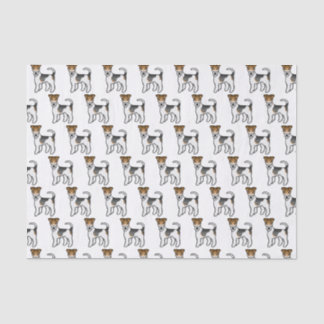 Tricolor Wire Fox Terrier Cute Cartoon Dogs Tissue Paper