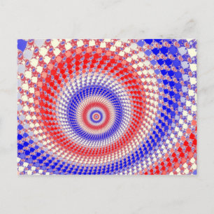 Tricolour Roundalls Postcard