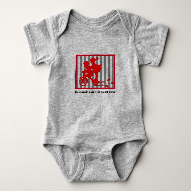 Tricycle Baby Bodysuit (Front)