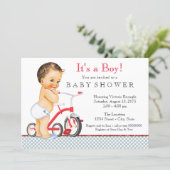 Tricycle Baby Shower Invitation (Standing Front)