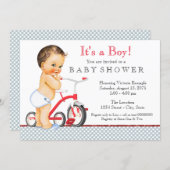 Tricycle Baby Shower Invitation (Front/Back)