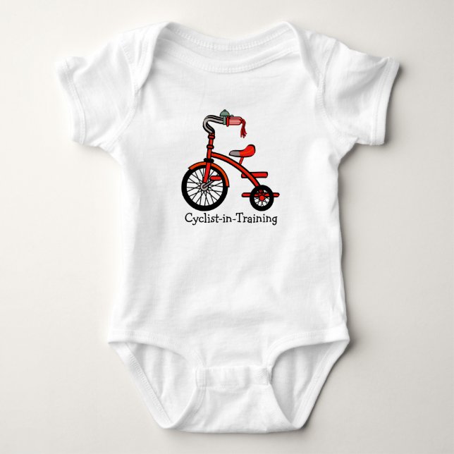 Tricycle Design Clothing Baby Bodysuit (Front)