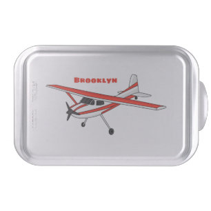 Tricycle gear aircraft cartoon cake pan