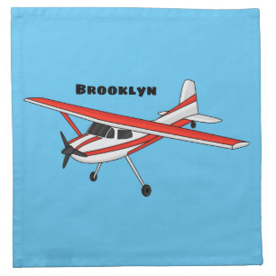 Tricycle gear aircraft cartoon cloth napkin