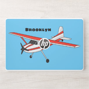 Tricycle gear aircraft cartoon HP laptop skin