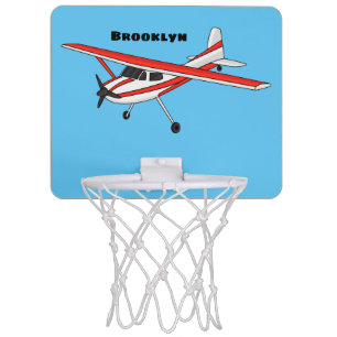 Tricycle gear aircraft cartoon mini basketball hoop