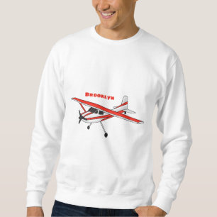 Tricycle gear aircraft cartoon sweatshirt