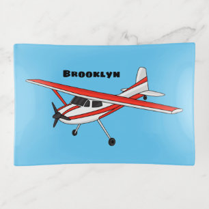 Tricycle gear aircraft cartoon trinket tray