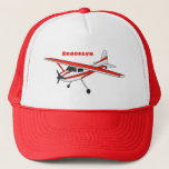 Tricycle gear aircraft cartoon  trucker hat