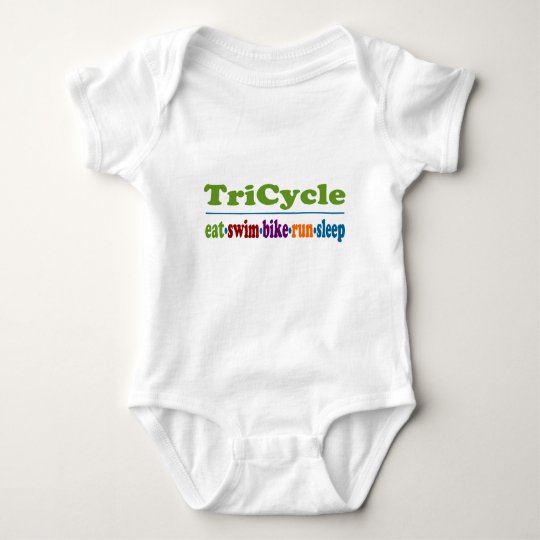 TriCycle in Color Baby Bodysuit