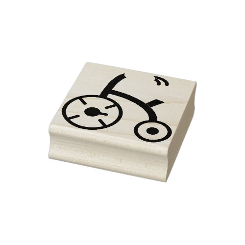 tricycle rubber stamp