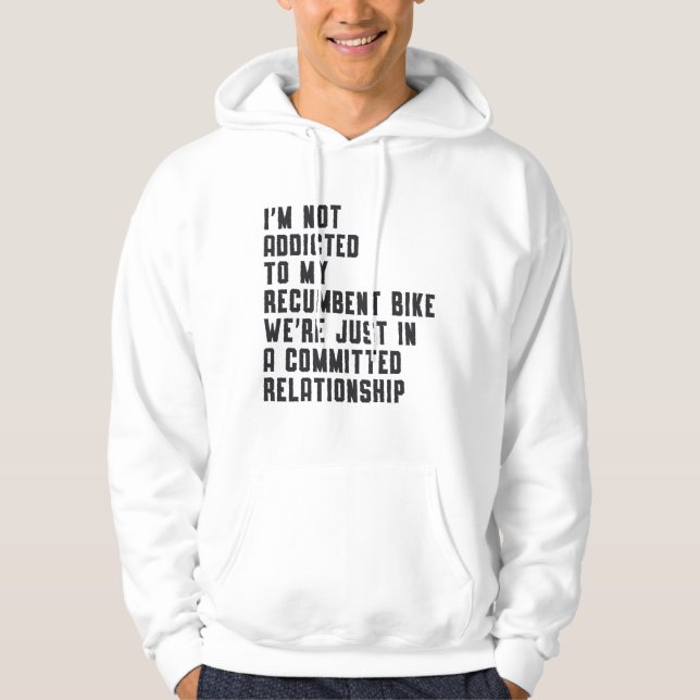 Tricycle Triker Recumbent Bike Trike Vintage Retro Hoodie (Front)