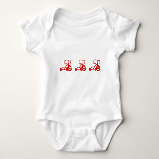 tricycles baby bodysuit