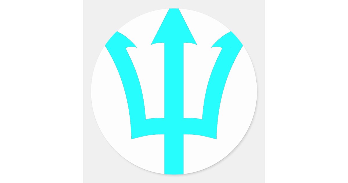 Trident Hand Sticker Trident sticker | Zazzle