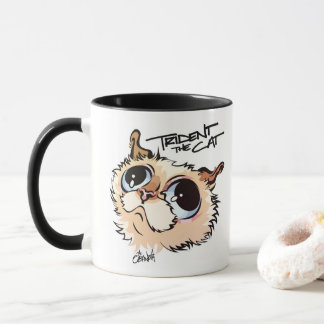 Trident the Cat Illustrated Coffee Mug 02