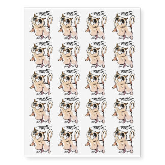 Trident the Cat Temporary Tattoos 01