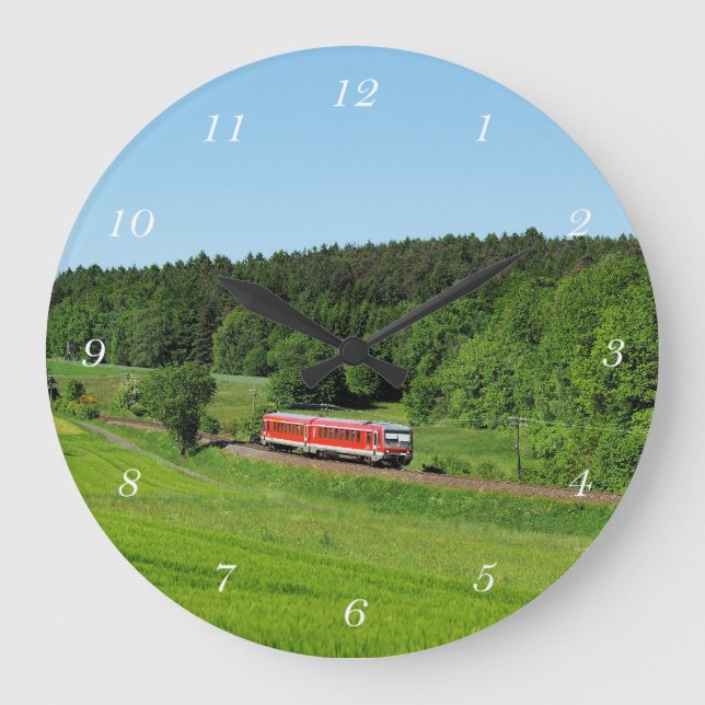 Triebwagen bei Wiesenfeld Large Clock (Front)
