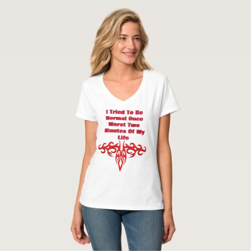 Tried To Be Normal Womens Baseball T_Shirt