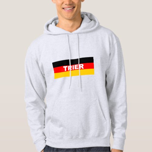 Trier City in German Flag Colors Hoodie