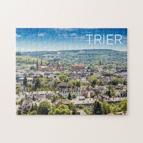 Trier Cityscape Panorama Moselle Germany Souvenir Jigsaw Puzzle