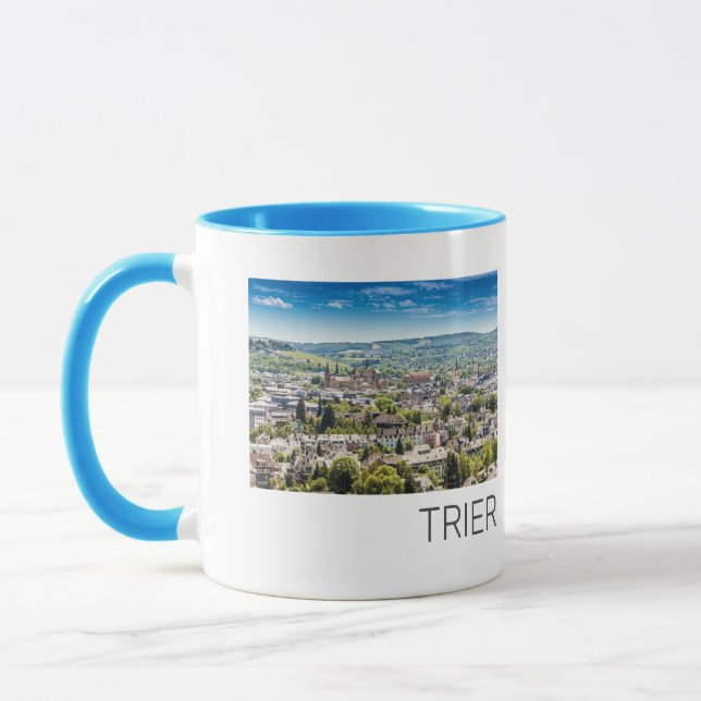 Trier Cityscape Panorama Moselle Germany Souvenir Mug (Left)