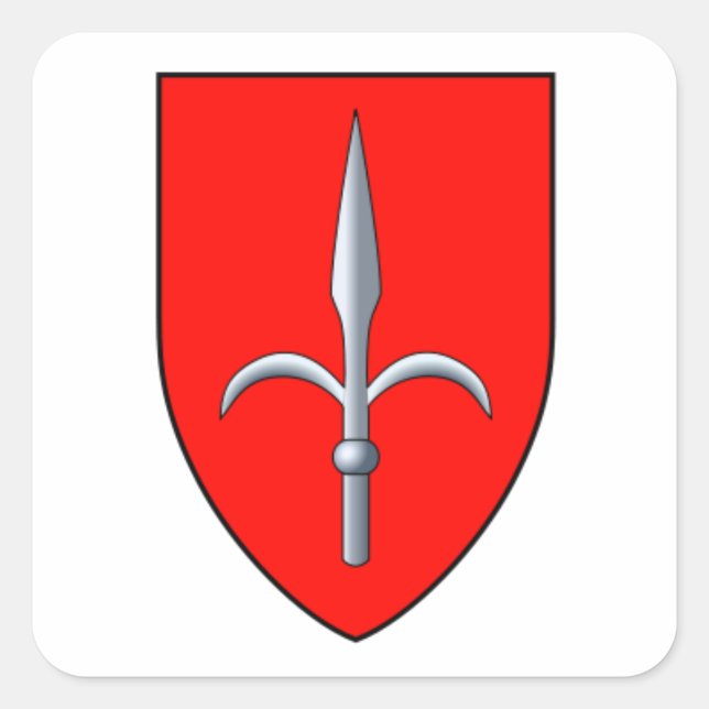 Trieste Coat of Arms Square Sticker (Front)