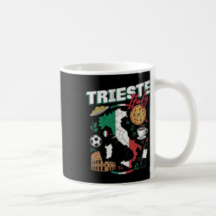 Trieste Italy Italia Italian Flag Map Souvenirs Coffee Mug