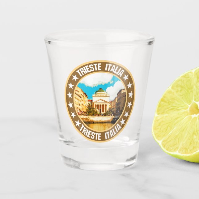 Trieste                                            shot glass (Front)