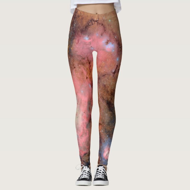 Trifid and Lagoon Nebulae Leggings (Front)