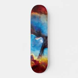 Trifid Nebula Colorful Hubble Outer Space Photo Skateboard