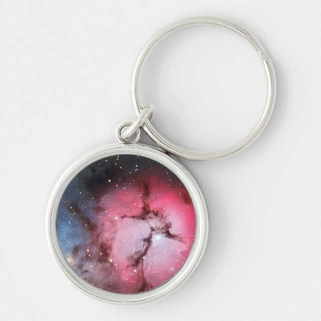 Trifid Nebula, Messier 16 Keychain (Front)