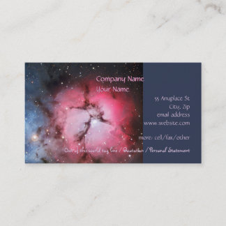 Trifid Nebula, Messier 16 - Pillars of Creation Business Card
