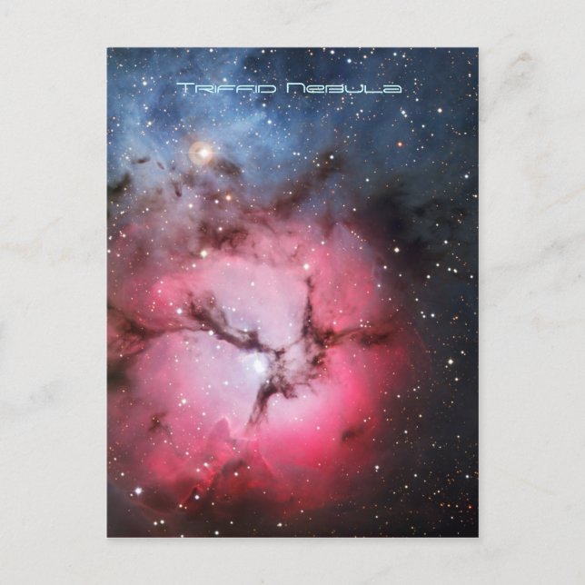 Trifid Nebula, Messier 16 - Pillars of Creation Postcard (Front)