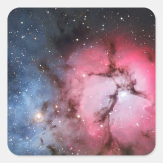 Trifid Nebula, Messier 16 Square Sticker