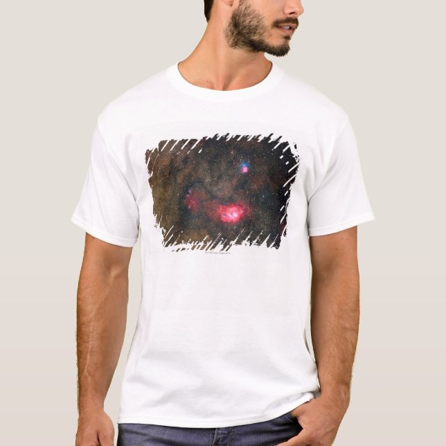 Trifid Nebulae and Lagoon Nebula T-Shirt (Front)