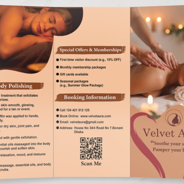 Trifold Brochure Design (Inside Middle)