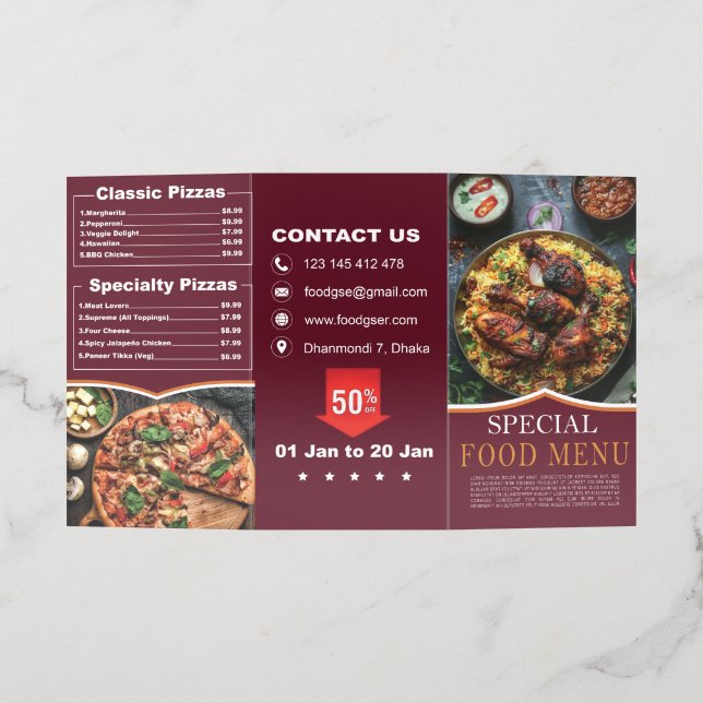 Trifold Brochure Design (Outside)