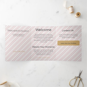 Trifold Card Minimalist Elegant Neutral Design