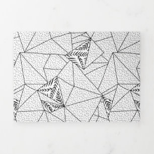 Trifold Letter Fold Cards Custom 5x7 Design