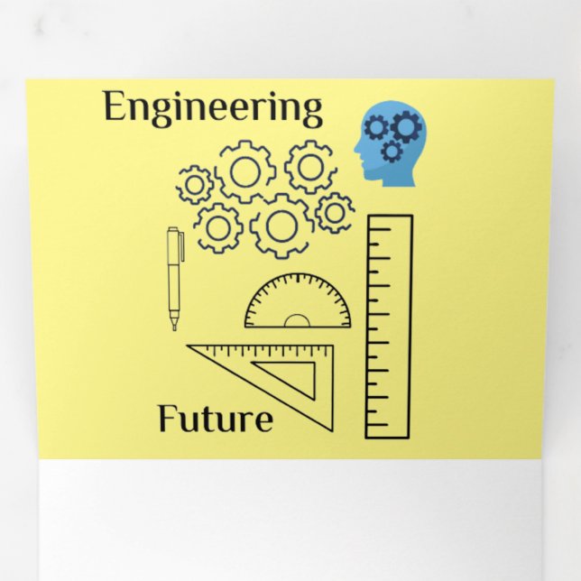 Trifold Letter Fold Invitation ( ENGINEERING ) (Inside First)