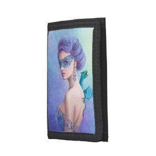 TriFold Nylon Wallet Fantasy winter woman
