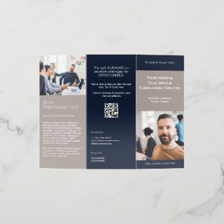 Trifold Template for Consultants Coaches Brochure