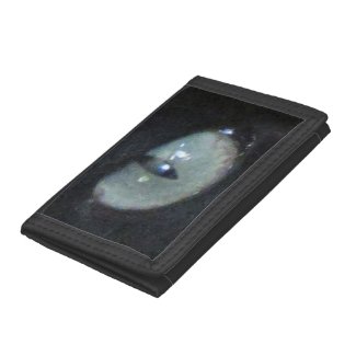Trifold Wallet - Black Cat's Eye
