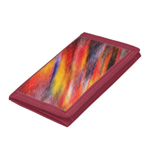 Trifold Wallet with Art Colorful Design