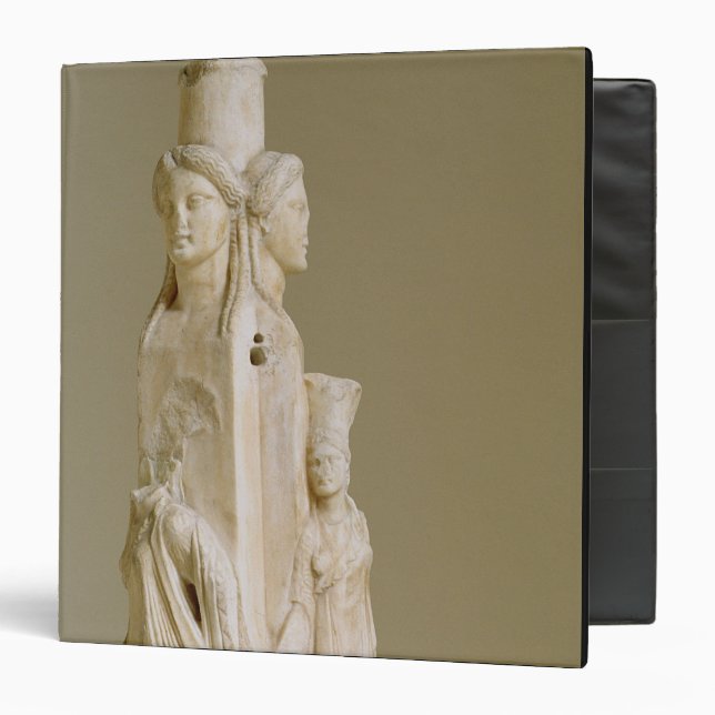Triform Herm of Hecate, Marble sculpture, Attic pe 3 Ring Binder (Front/Inside)