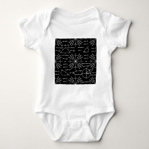 Trig  Triangles Baby Bodysuit