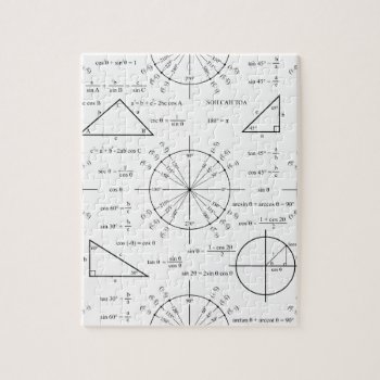 Trig & Triangles Jigsaw Puzzle by robyriker at Zazzle