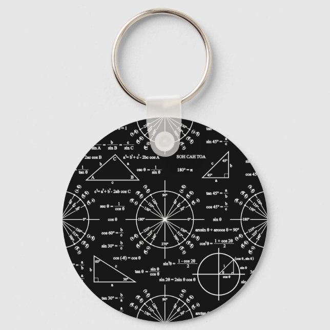 Trig & Triangles Keychain (Front)